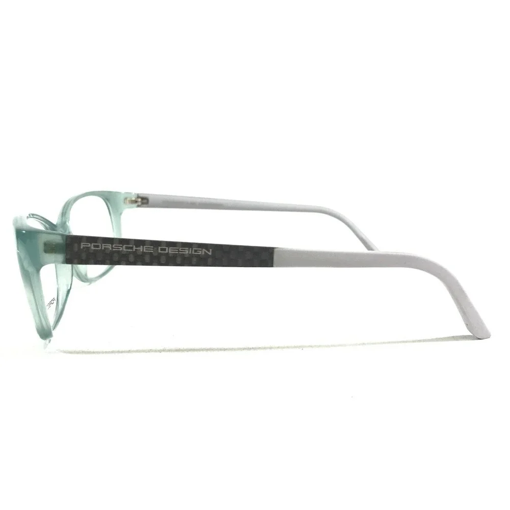 Porsche Design Eyeglasses Frames P8247 B Grey Clear Green Cat Eye 55-16-135